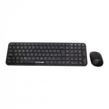Kit Teclado y Mouse Inal&aacute;mbrico TECHZONE TZCOMBINA05